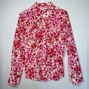 Jones New York Sport Button Up Blouse. Size M